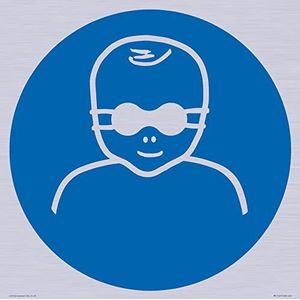 Obligatoire : protéger les yeux des nourrissons avec panneau de protection oculaire opaque – 400 x 400 mm – S40