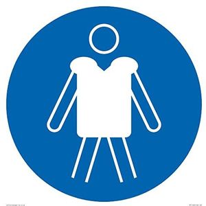 Obligatoire : Wear Personal Flotation Devices Sign – 400 x 400 mm – S40