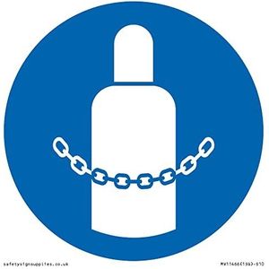 S10 Panneau obligatoire pour bouteilles de gaz 100 x 100 mm
