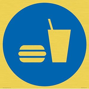 S40 S40 Panneau avec inscription « Eat and Drink » 400 x 400 mm