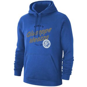 Inter Giuseppe Meazza footer with hood, blue