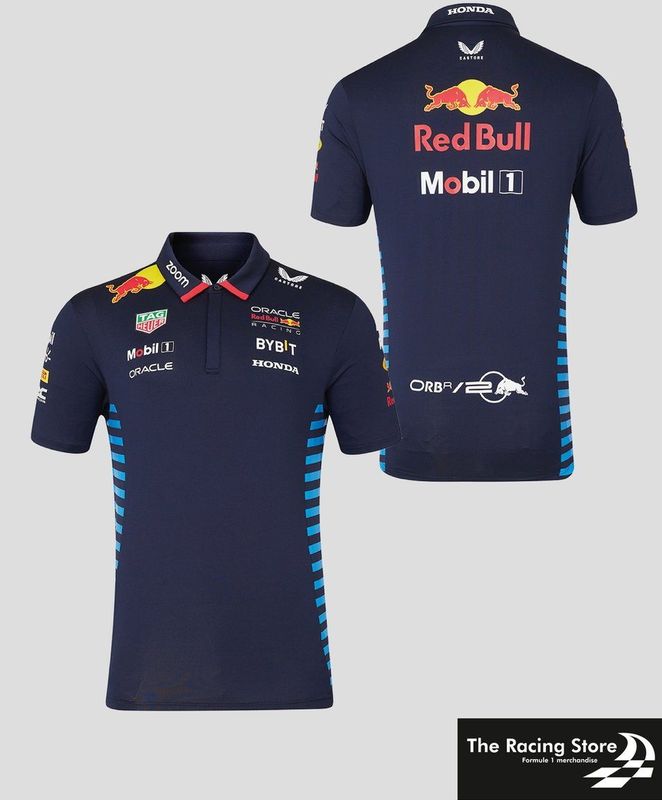 Oracle Red Bull Racing Dames Teamline Polo 2024 M -Max Verstappen - Sergio Perez