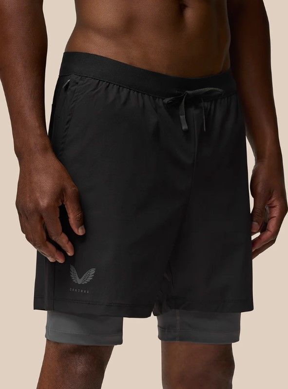 Castore - Flow Shorts - Zwart - 2-in-1 - Lichtgewicht - Waterbestendig