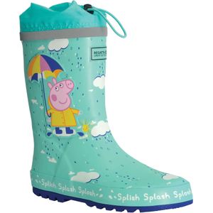 Regatta Kinder/Kinder Peppa Pig Splash Square Wellington Boots (30 EU) (Aruba Blauw)
