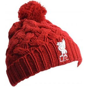 Liverpool FC Gebreide Bobble Beanie voor volwassenen  (Rood)