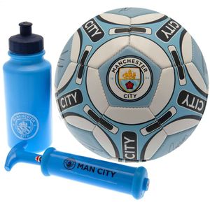 Manchester City FC Handtekening voetbalset  (Blauw/Wit)