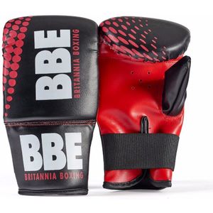 BBE FS bokswanten voor volwassenen (12 oz) (Zwart/Rood)