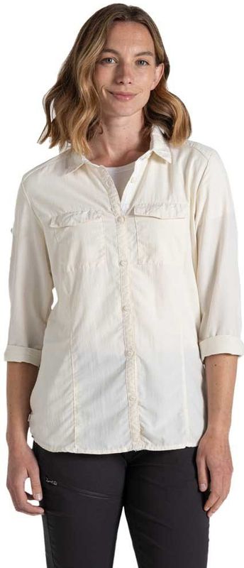 Craghoppers - Nosilife Adventure III Overhemd - Lichtblauw - Polyester - Lange Mouwen