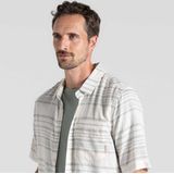 Craghoppers - Cartwright - Overhemd - Groen - Linnen/Viscose - Korte Mouwen