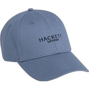 Hackett London Heren Classic Brnd Uncap Cap, Blauw (Chambray Blue), Eén Maat
