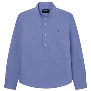 Hackett - HK301743 - Overhemd - Blauw - Chambray - Lange Mouwen - Casual