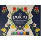 Pukka Herbal Tea Discovery Box - Biologische Kruidenthee - 30 theezakjes - 6 verschillende smaken - Leuk als verjaardagscadeau - Theedoos - Geschenkverpakking