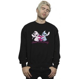 Li-cense Disney heren lilo en stitch ohana hart met engel sweatshirt