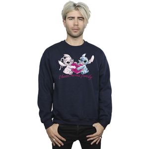 Li-cense Disney heren lilo en stitch ohana hart met engel sweatshirt