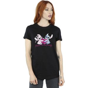 Disney Dames Dames Lilo And Stitch Ohana Hart Met Engel Katoenen Vriendje T-shirt