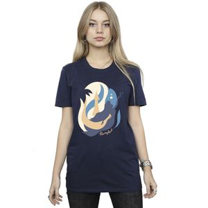 Li-cense - Disney Dames T-shirt - Kleurensilhouetten - Katoen