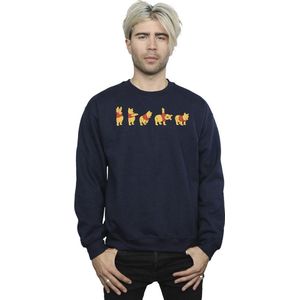 Disney Heren Winnie De Poeh Stretching Sweatshirt