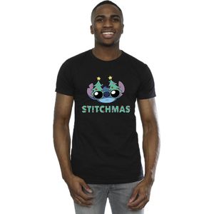Disney Heren Lilo Stitch Stitchmas Bril T-Shirt