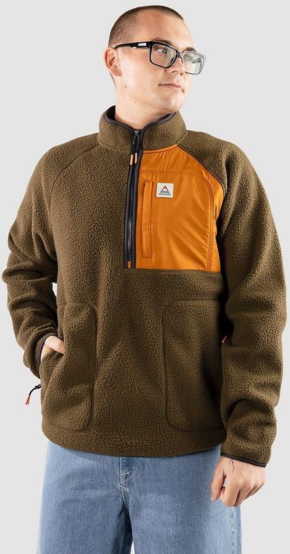 Passenger - Offgrid 2.0 - Fleece - Dark Olive - Gerecycled Sherpa - Voor Heren