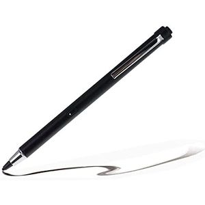 Navitech digitale stylus, oplaadbaar, zwart, kleine punt, compatibel met LG Gram Style OLED 16Z90RS-K.AD77A1 16 inch laptop