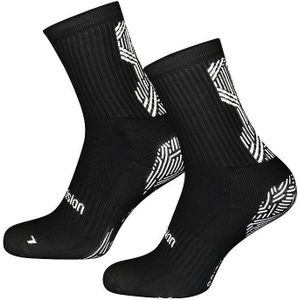 Precision - Kinder Sportsocken "Origin.0", Anti-Rutsch (35,5 EU - 38 EU) (Weiß/Schwarz)