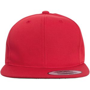 Flexfit Kinder/Kinder Pro-stijl Twill Snapback Cap  (Rood)