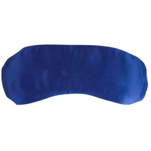 Yoga-Mad Satijnen Oogkussen (23 cm x 11 cm) (Blauw)