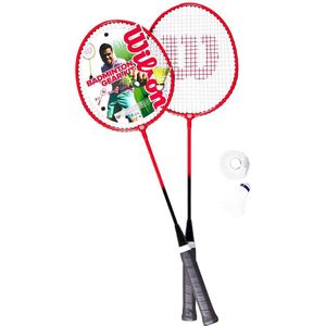 Wilson Hyper 6000 Series 2-persoons badmintonset  (Rood/zwart)