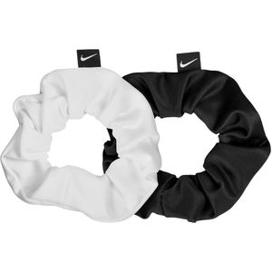 Nike Terrycloth gevlochten haarbandjes (set van 2)  (Zwart/Wit)