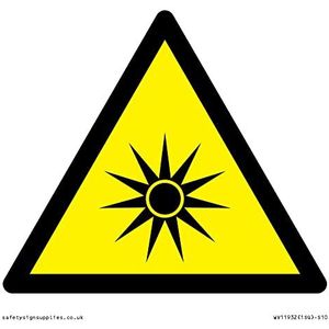 W027 Waarschuwing: Optische straling Teken - 100x100mm - S10