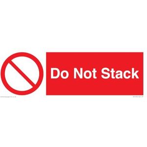 Panneau Do Not Stack - 300 x 100 mm - L31