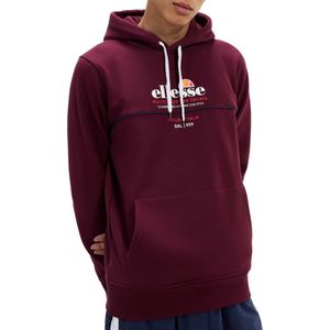 Ellesse - Mvello Hoodie - Donkerrood - 80% Katoen 20% Polyester