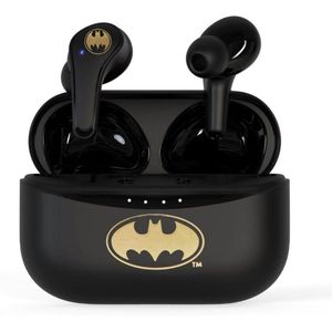 Batman Draadloze koptelefoon Logo (Geen ruisonderdrukking, 6 h, Draadloze), Koptelefoon, Goud, Zwart