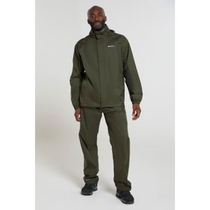 Mountain Warehouse Heren Pakka waterdichte overbroek (Kaki Groen)