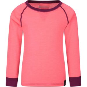 Mountain Warehouse Kinder/Kids Merino II Ronde Hals Base Layer Top (Helder Roze)