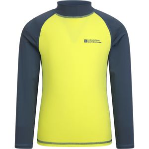 Mountain Warehouse Rash Top met lange mouwen voor kinderen/Kinderen (Lichtgrijs/Geel)