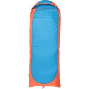 Mountain Warehouse Unisex Microlite 500 vierkante slaapzak met rits links voor volwassenen (200 cm) (Oranje/Blauw)