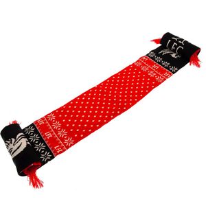 Liverpool FC Uniseks sjaal met sneeuwvlokjes voor volwassenen  (Rood/Navy Blauw/Wit)