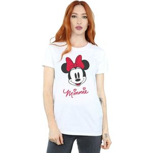 Li-cense Disney dames minnie mouse gezicht katoenen vriendje t-shirt