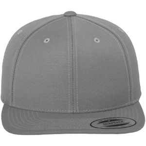 Flexfit Klassieke Snapback-cap voor volwassenen  (Zilver)