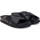 Clarks - Torford Cross Slide - Sandaal - Zwart - Leer