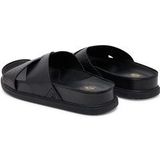 Clarks - Torford Cross Slide - Sandaal - Zwart - Leer