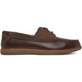 Clarks - Bratton Boat - Loafer - Donkerbruin - Leren Bovenwerk, Contour Cushion Voetbed