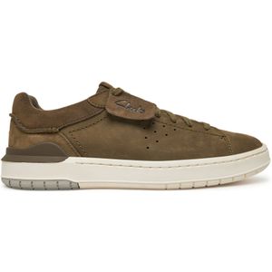 Clarks - Courtlite2 Run - Sneaker - Olive - Nubuck en Suède - EVA-zool
