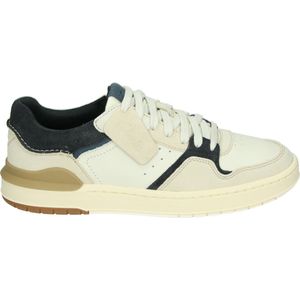 Clarks - Courtlite2 Lo - Fitnessschoenen - Off White - Leer en Suède