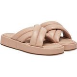 Clarks - Alda Glide - Slippers - Lichtgroen - Leer