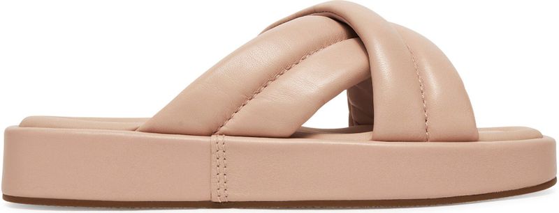 Clarks - Alda Glide - Slippers - Lichtgroen - Leer