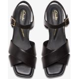 Clarks - Serina 35 Cross - Sandalen - Zwart - Leer