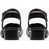 Clarks - Serina 35 Cross - Sandalen - Zwart - Leer
