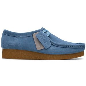 Clarks - Wallabee EVO - Nette Schoenen - Blauw - Suède